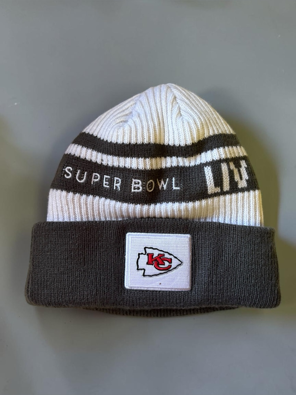 New Era Kansas City Chiefs Super Bowl LIV Bound Cuffed Knit Beanie Pomless Hat